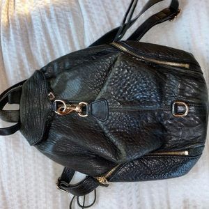 black backpack purse